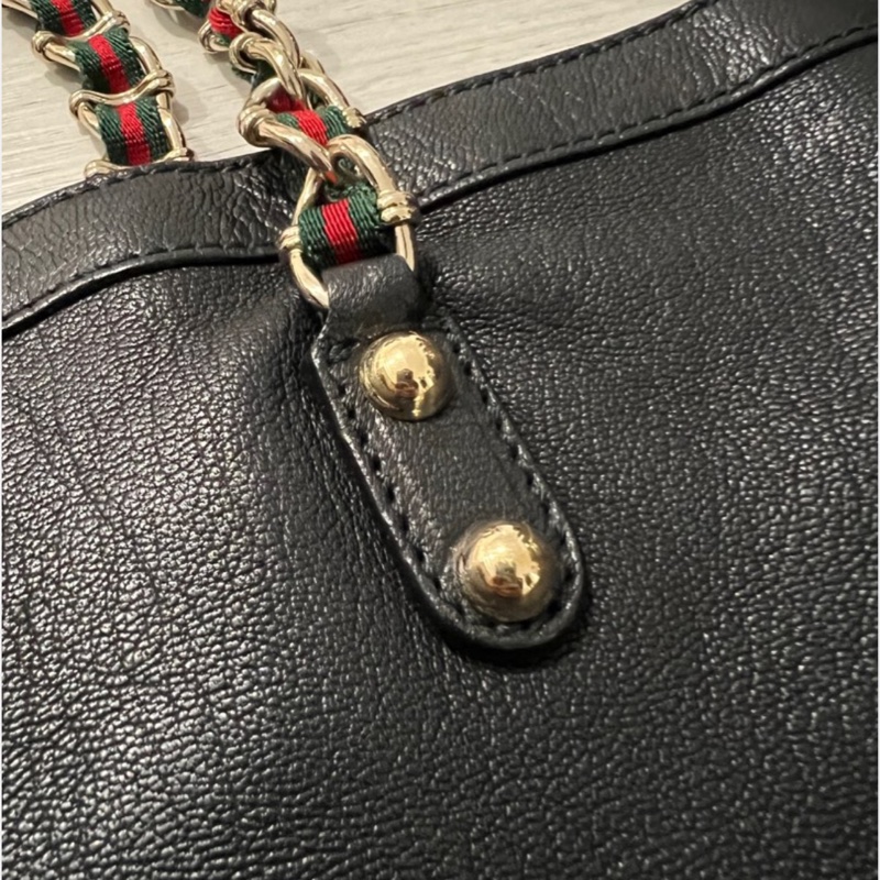 Gucci 復古vintage羊皮鏈條側背包-5