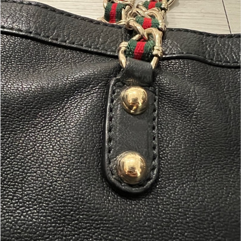 Gucci 復古vintage羊皮鏈條側背包-6
