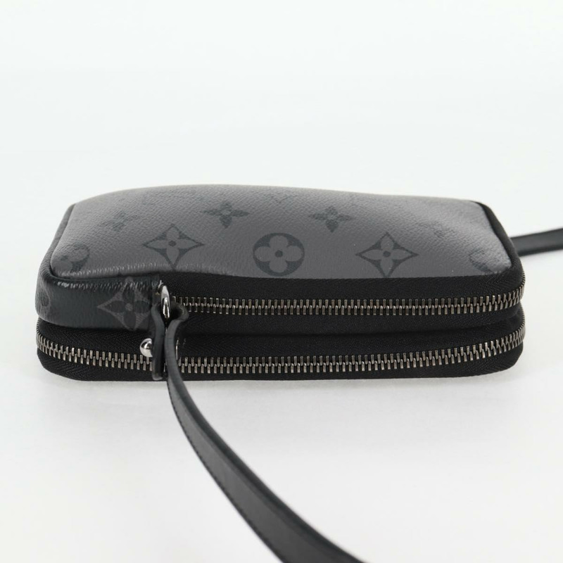 【日本直送】路易威登 Monogram Eclipse 雙手機袋灰色 M69534 LV 授權 BA1275A-3