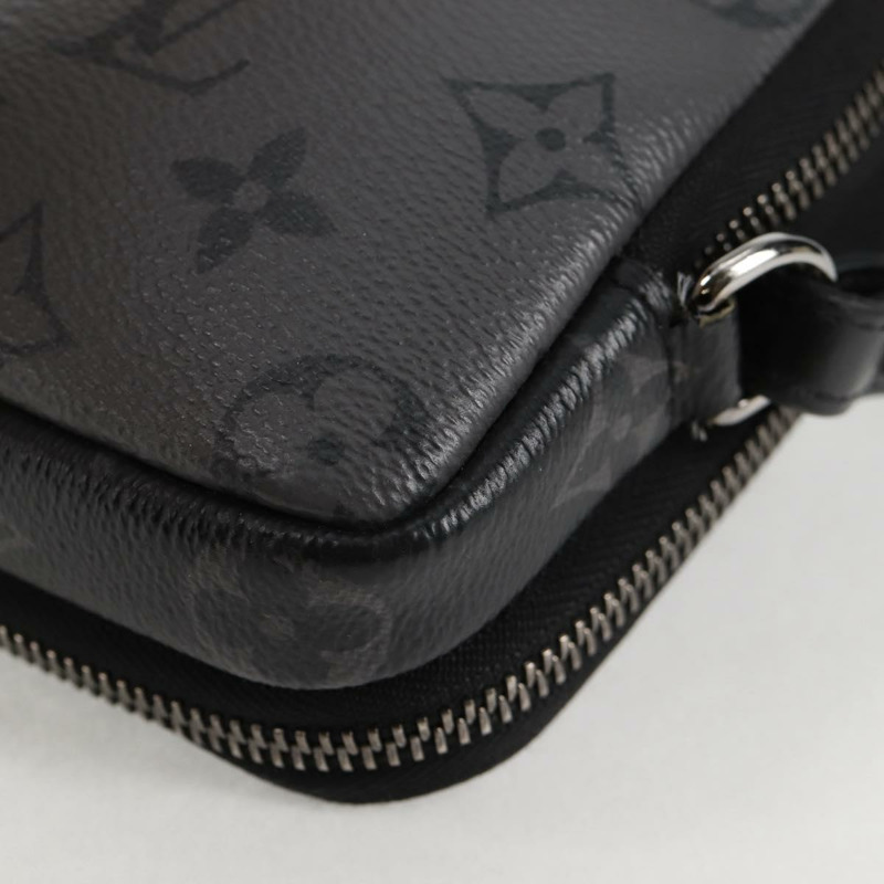 【日本直送】路易威登 Monogram Eclipse 雙手機包 灰色 M69534 LV Auth BA1275A-15