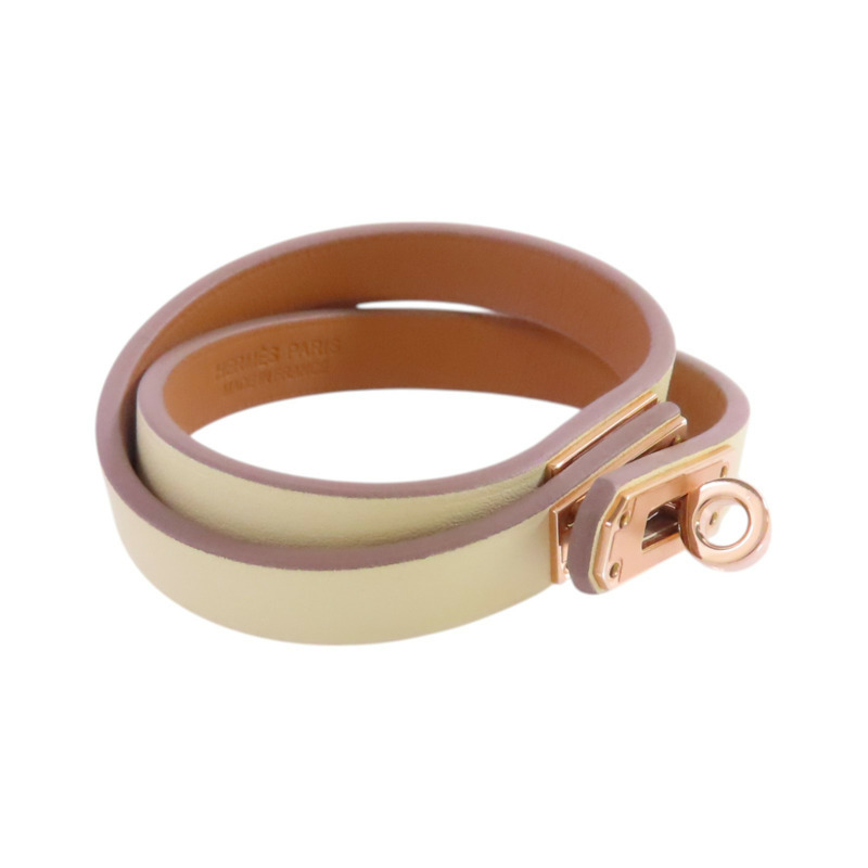 HERMES 【激減優惠】Swift皮革Mini Kelly Double Tour Bracelet金扣手鏈-2