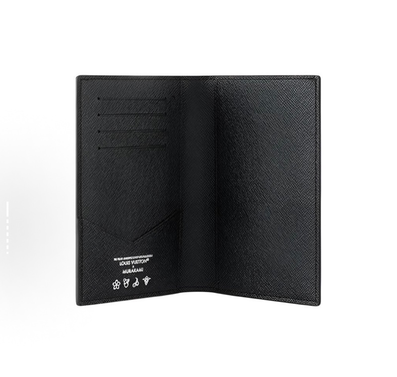 全新 LV x 村上隆 聯名款 黑三彩護照包-4