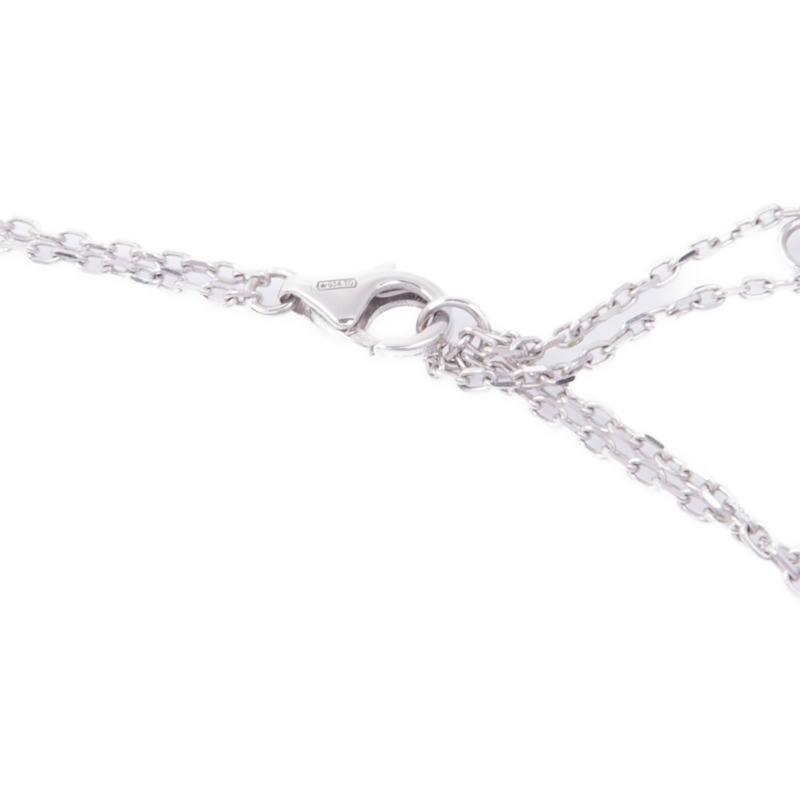 CARTIER 18K白金Love Necklace 2P Diamond鑽石項鍊-4