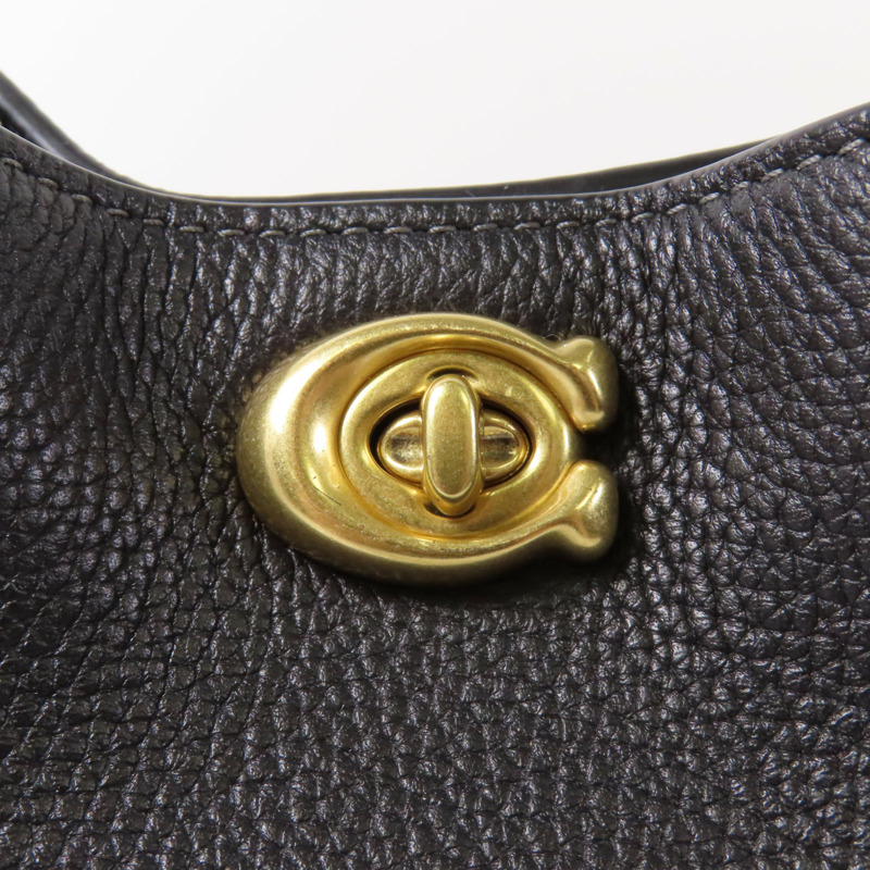 COACH 牛皮皮革Willow 19金扣手挽肩背兩用袋-3