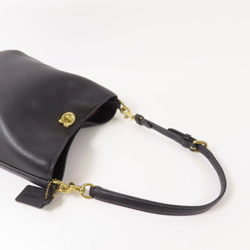 COACH 牛皮皮革Willow 19金扣手挽肩背兩用袋-9