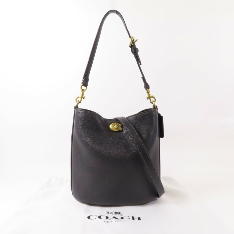 COACH 牛皮皮革Willow 19金扣手挽肩背兩用袋-13