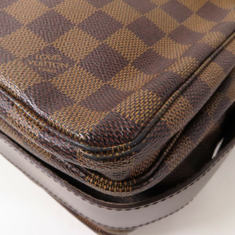 LOUIS VUITTON Damier Naviglio金扣肩背袋-5