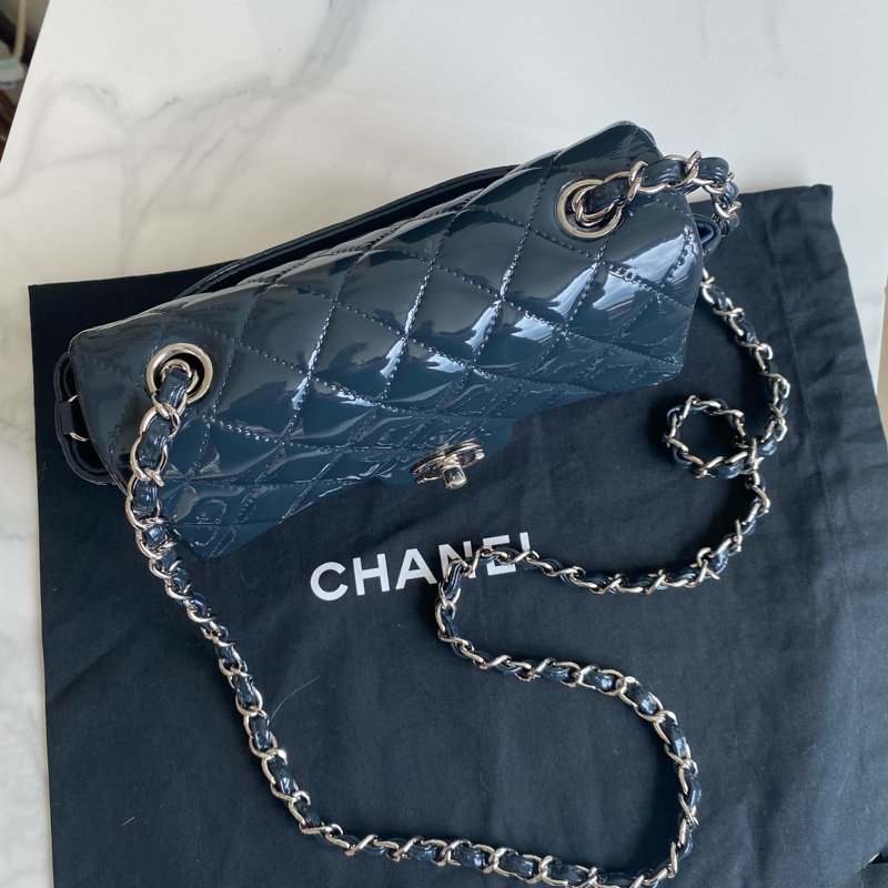 Chanel 漆皮菱格coco20-9