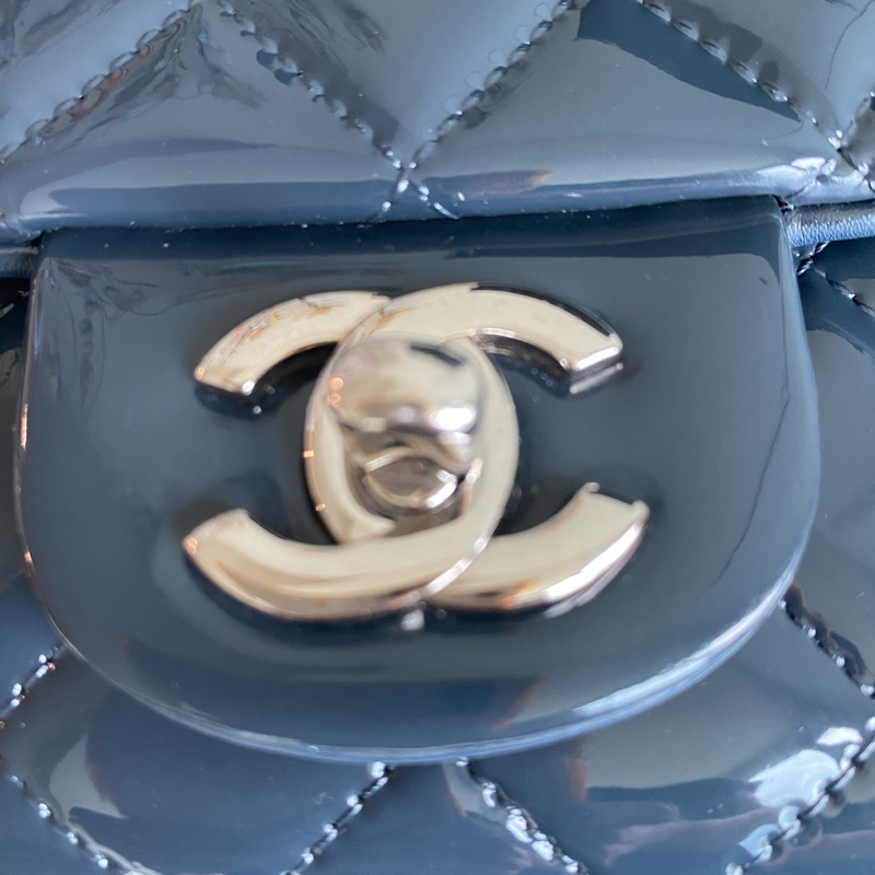 Chanel 漆皮菱格coco20-15
