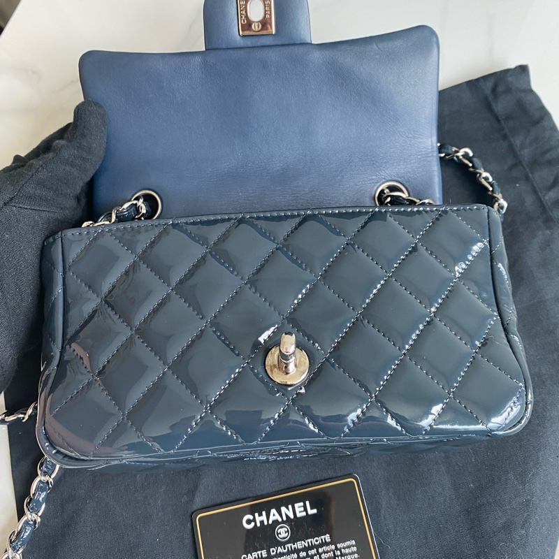 Chanel 漆皮菱格coco20-17