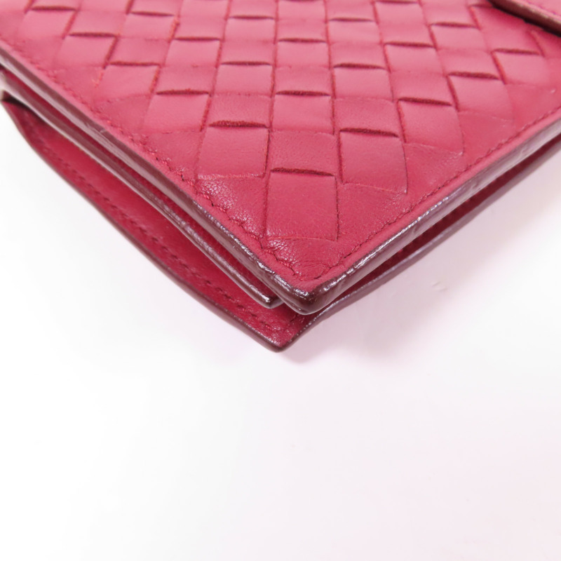 BOTTEGA VENETA 織紋皮革Long Wallet金扣長錢包-9