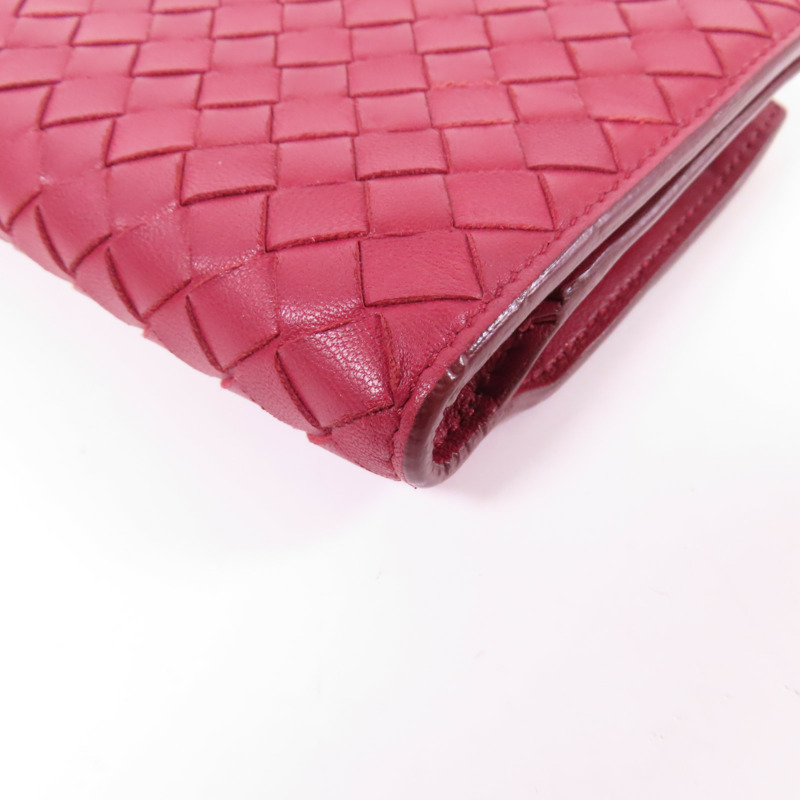 BOTTEGA VENETA 織紋皮革Long Wallet金扣長錢包-10