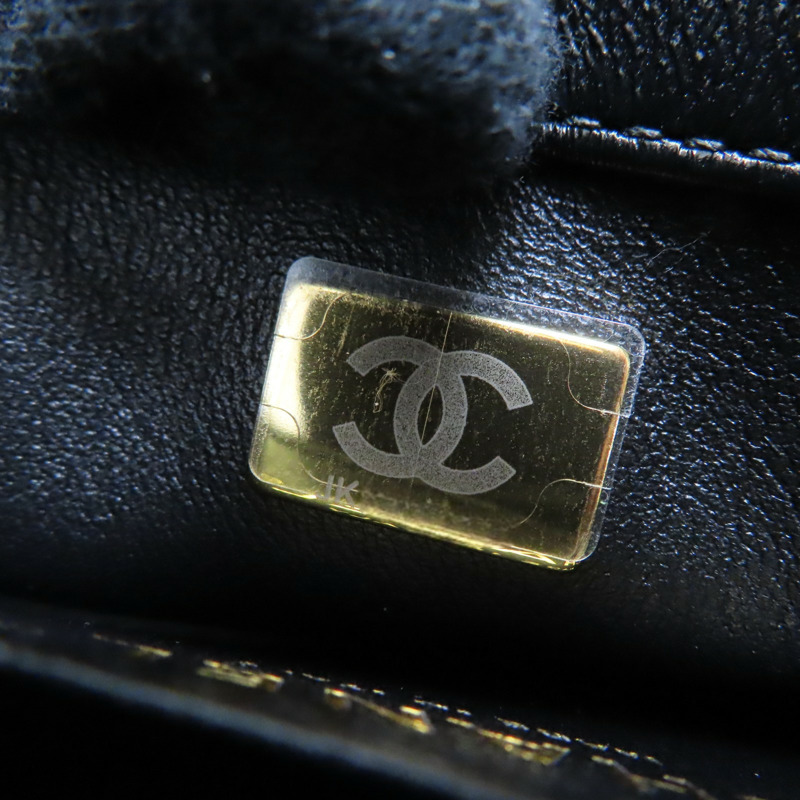 黑色 菱格紋 牛皮 鍊帶 肩背包【CHANEL 香奈兒】 AS3828-6