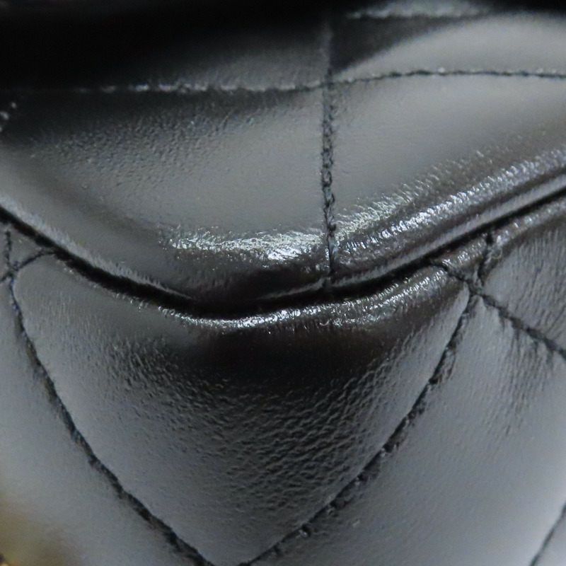 黑色 菱格紋 牛皮 鍊帶 肩背包【CHANEL 香奈兒】 AS3828-8