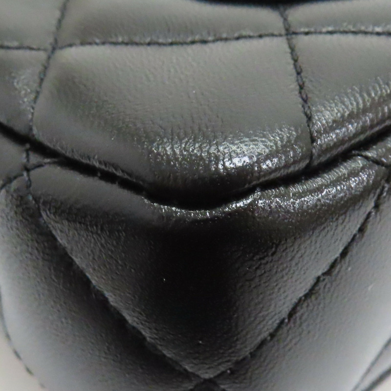 黑色 菱格紋 牛皮 鍊帶 肩背包【CHANEL 香奈兒】 AS3828-10