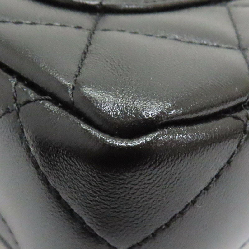 黑色 菱格紋 牛皮 鍊帶 肩背包【CHANEL 香奈兒】 AS3828-11