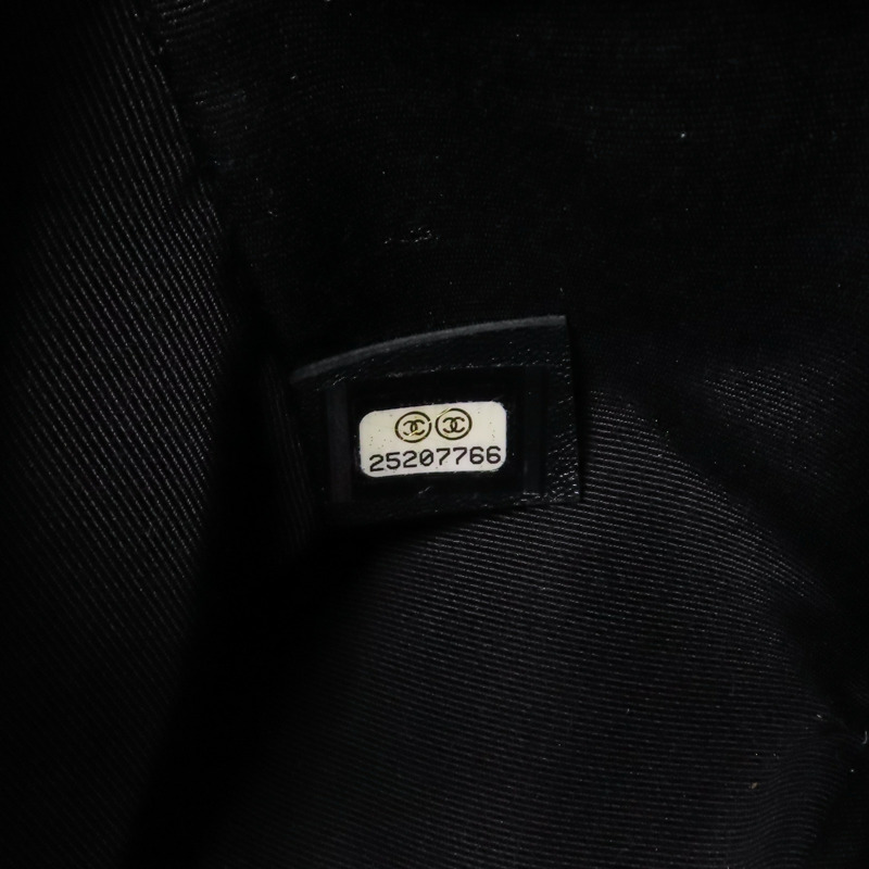CHANEL 羊皮皮革Boy 25金扣鏈帶肩背袋-6