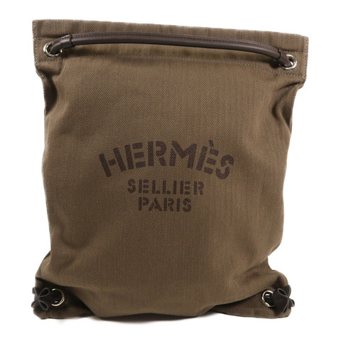 HERMES 帆布/皮革Maline Grooming Bag背包