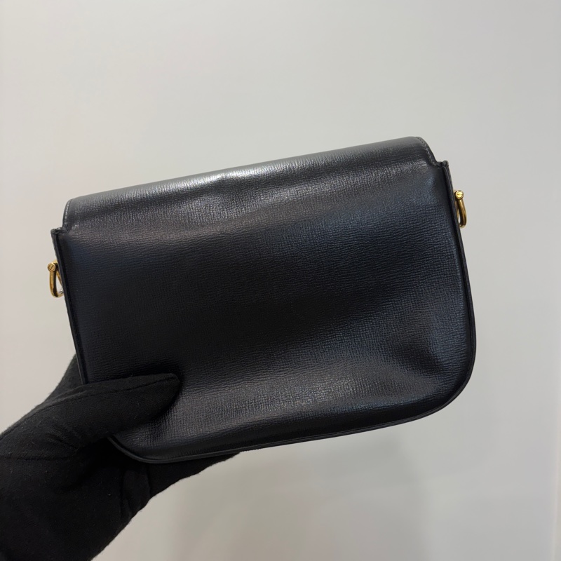 GUCCI黑牛皮1955側肩包-2