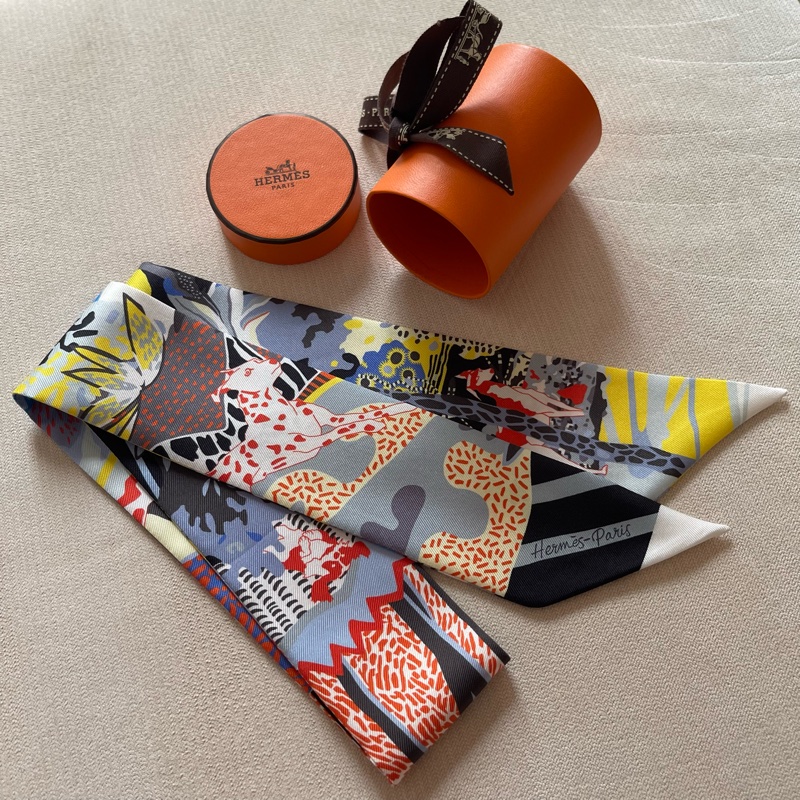 Hermes Silk Twilly 小絲巾🍊En Liberte 自由之城-2