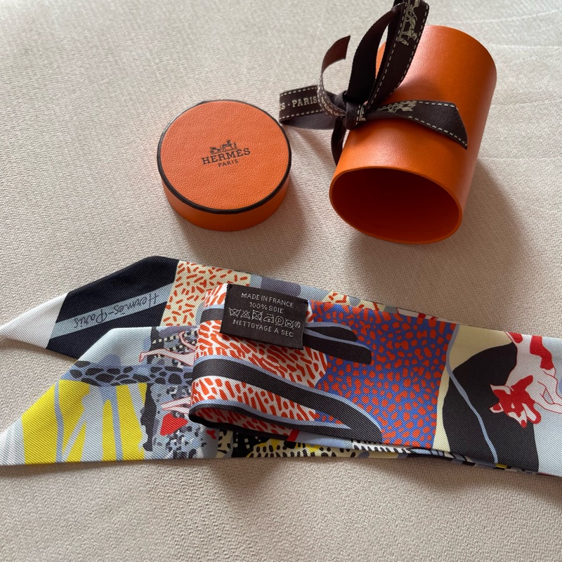 Hermes Silk Twilly 小絲巾🍊En Liberte 自由之城-3