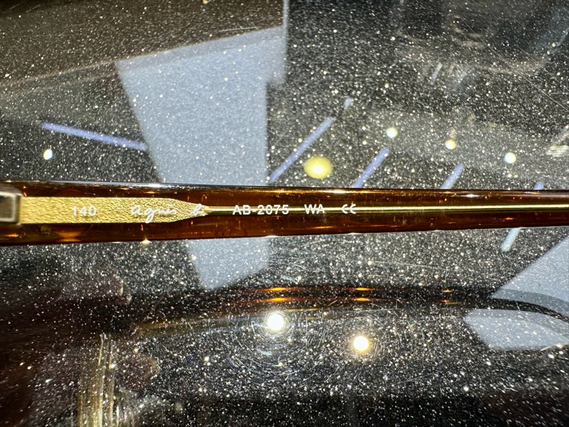 Agnes b. 膠框眼鏡AB2075 日本製Made in Japan-5