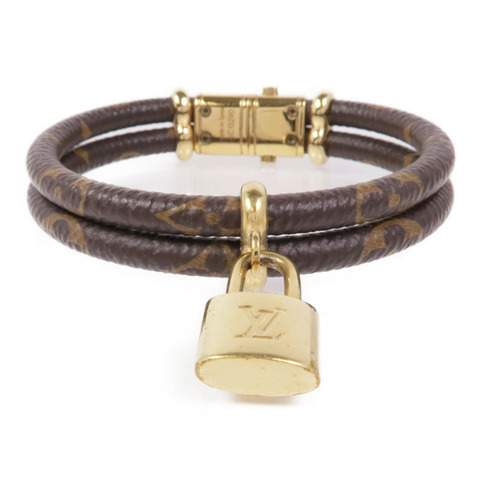 LOUIS VUITTON Monogram Keep It Twice Bracelet金扣手鐲