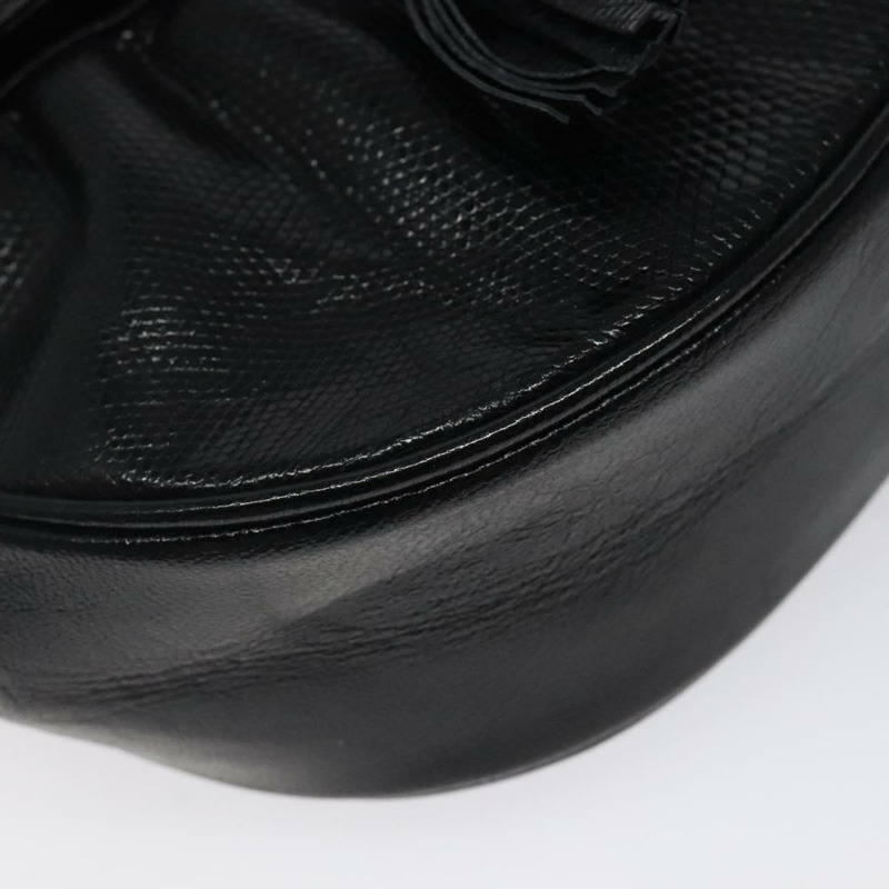 【日本直送】SAINT LAURENT 單肩包 皮革壓花 黑金 正品 BA1084-13