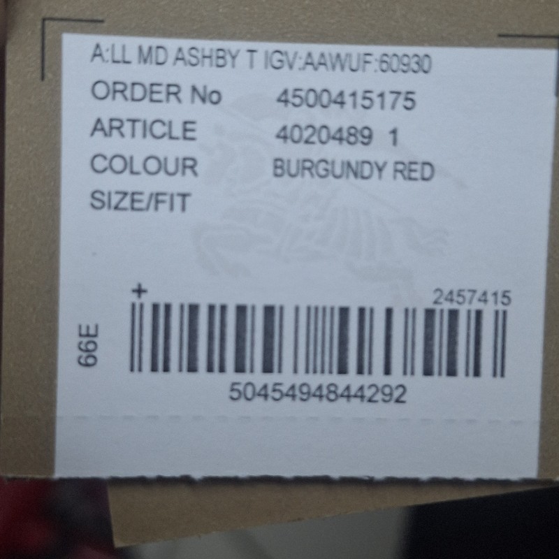 BURBERRY 巴寶莉 格紋拼接兩用包(暗紅色)-13