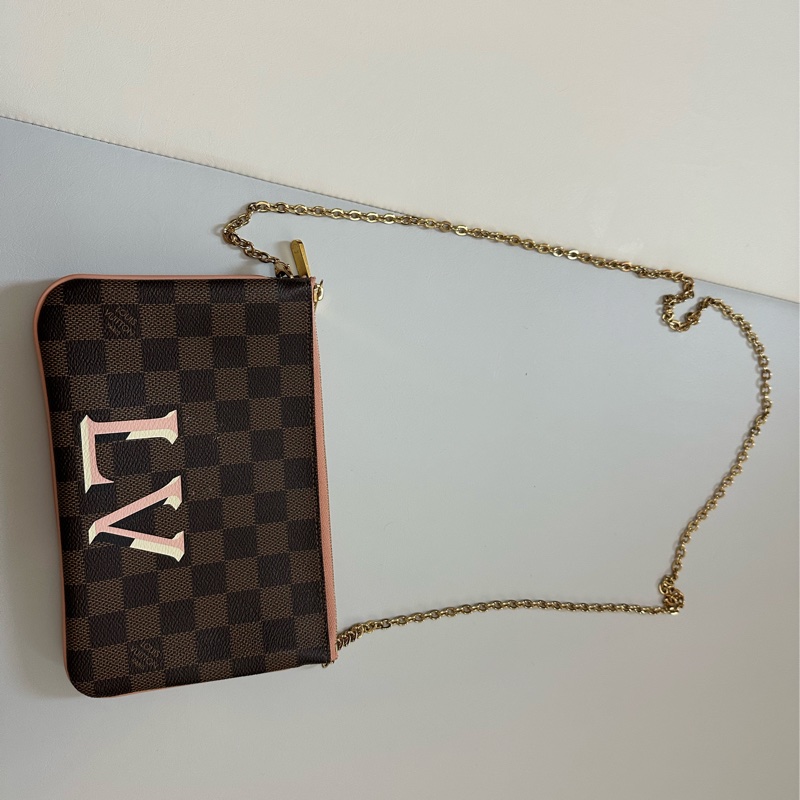 LV塗鴉鏈條隨身錢包-5