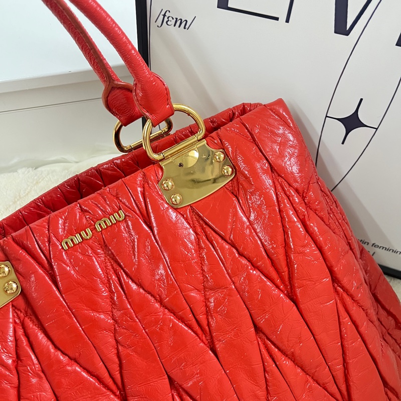 Miumiu 紅色tote bag-2