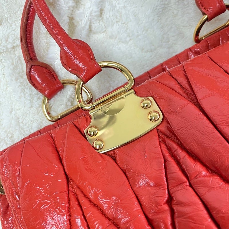 Miumiu 紅色tote bag-16