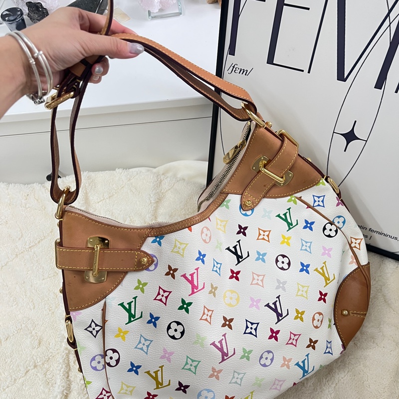 Lv vintage hobo 白三彩-18