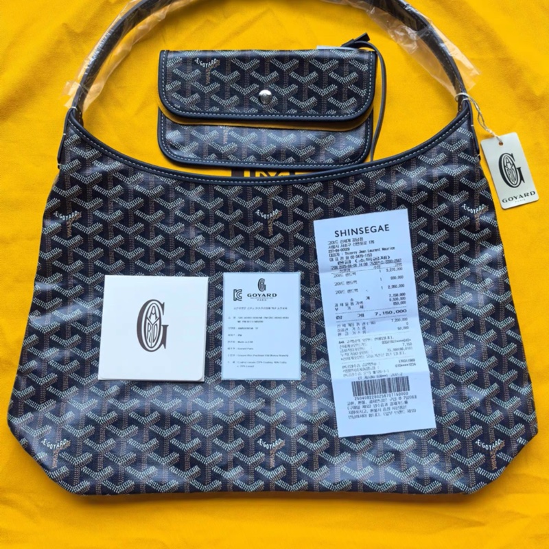 有購證💓 全新正品Goyard戈雅hobo藍色-0