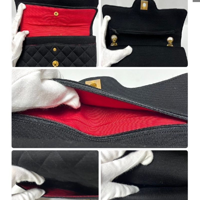 Chanel • Cf 23佳績布面 2.55雕花鏈條 24k金 小號-9