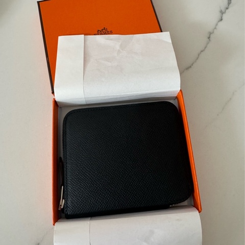 Hermes Silk In compact wallet