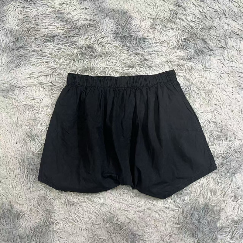 Chrome Hearts 克羅心 黑色 滿印 暗紋 十字 花 刺繡 寶劍 銀扣短褲-1