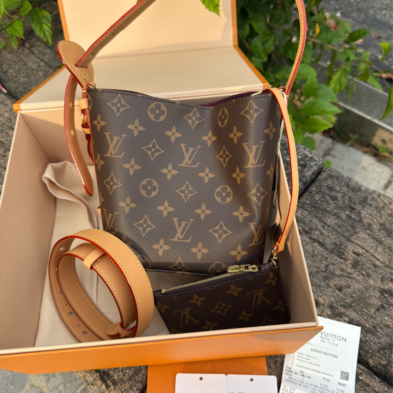 全新LV ALL In BB Monogram老花帆布水桶包M12925現貨-0