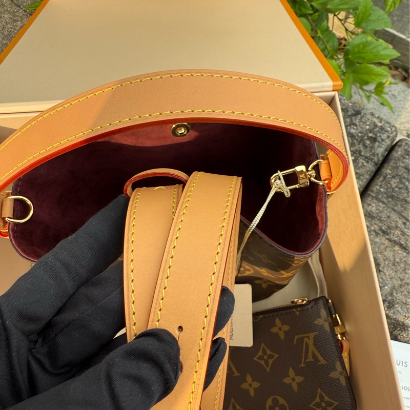 全新LV ALL In BB Monogram老花帆布水桶包M12925現貨-5