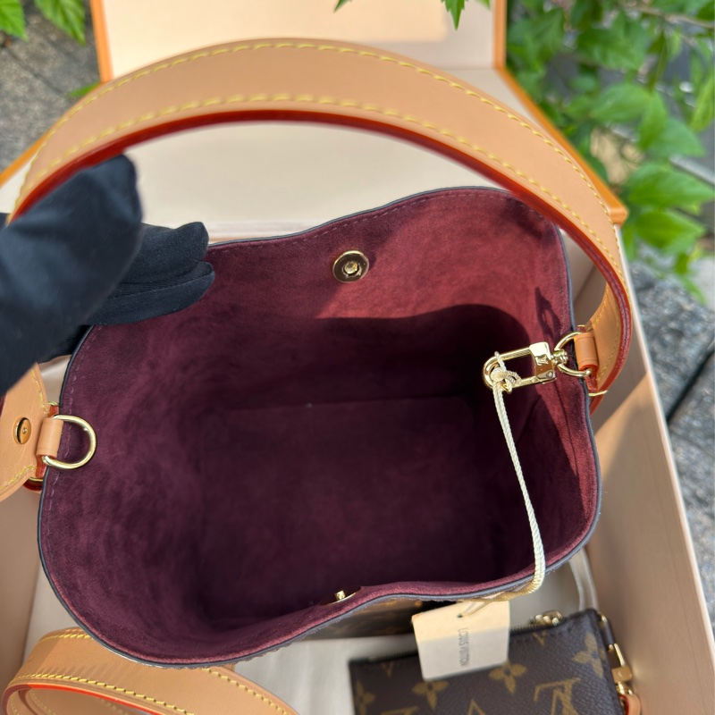 全新LV ALL In BB Monogram老花帆布水桶包M12925現貨-8