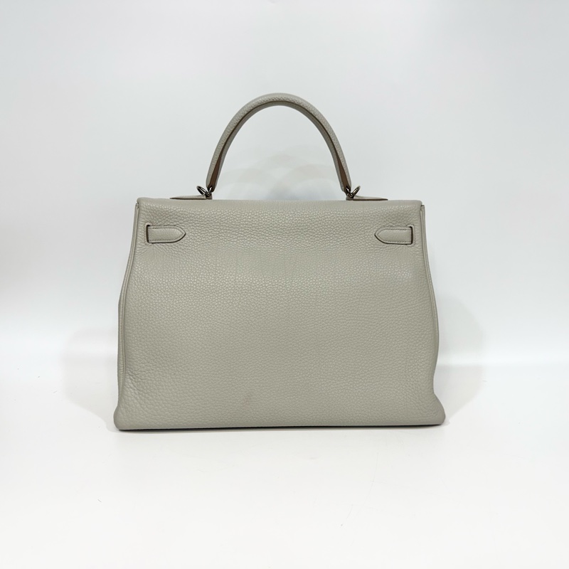 Hemes 鼠尾草灰銀釦 TOGO皮kelly35cm-1