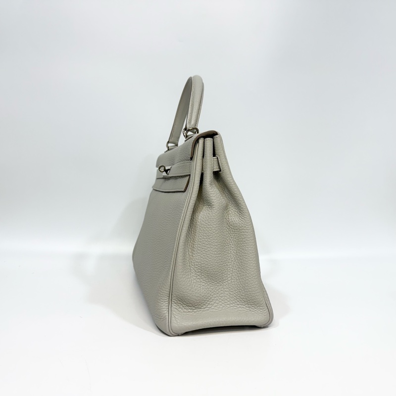 Hemes 鼠尾草灰銀釦 TOGO皮kelly35cm-2