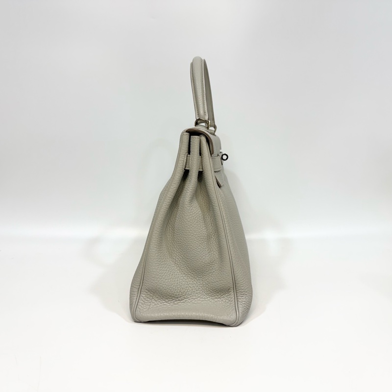 Hemes 鼠尾草灰銀釦 TOGO皮kelly35cm-3