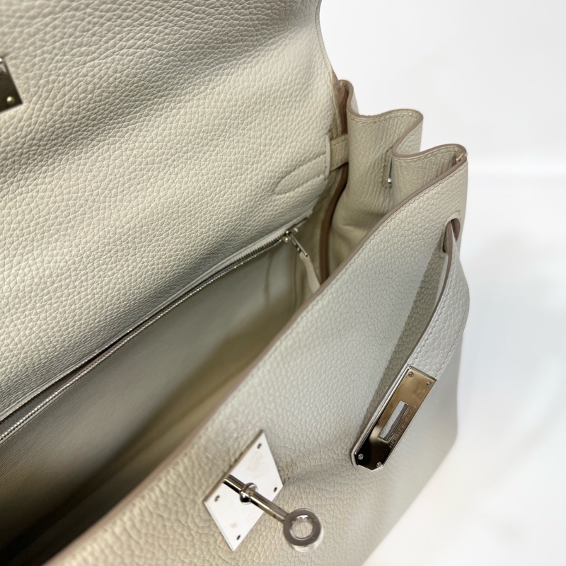 Hemes 鼠尾草灰銀釦 TOGO皮kelly35cm-18
