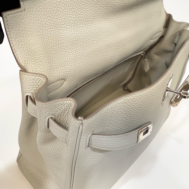 Hemes 鼠尾草灰銀釦 TOGO皮kelly35cm-19