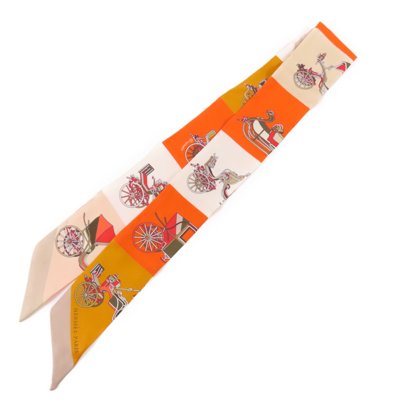HERMES 絲質Twilly絲巾-0