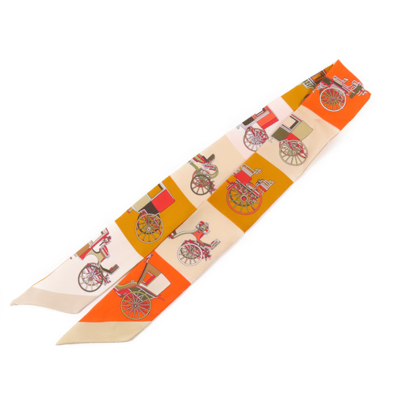 HERMES 絲質Twilly絲巾-1