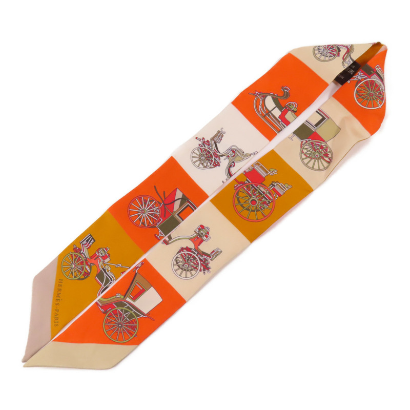 HERMES 絲質Twilly絲巾-3