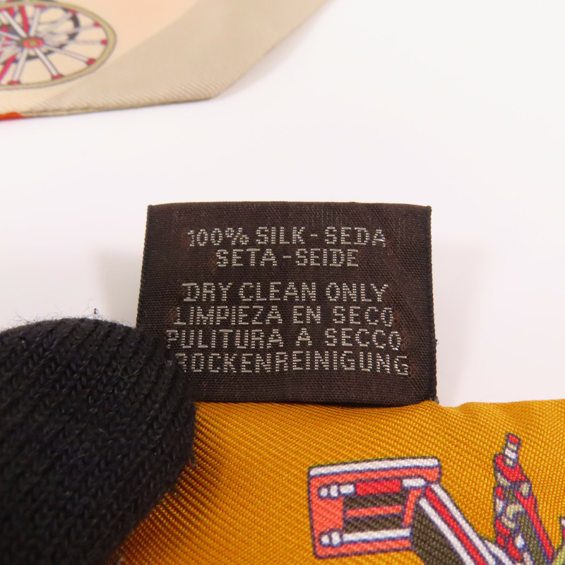 HERMES 絲質Twilly絲巾-8