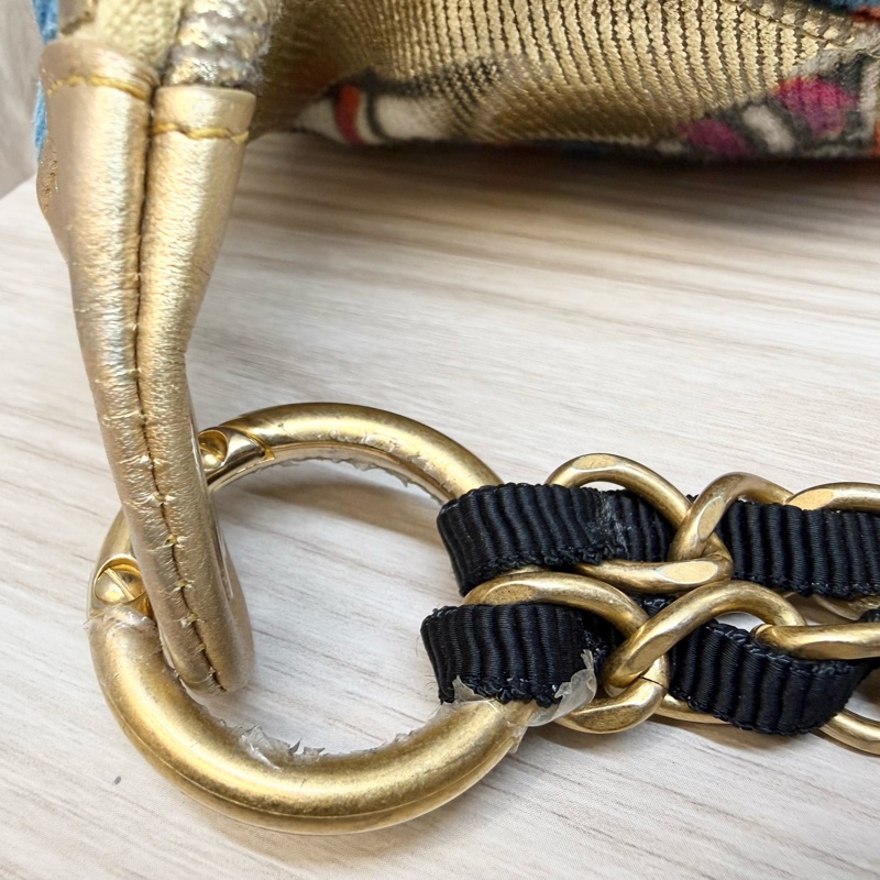 chanel 超閃✨金色塗鴉款胸背包 AS0868-25